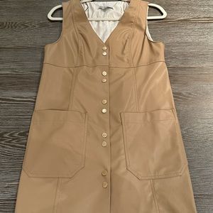 Zara faux leather vest dress